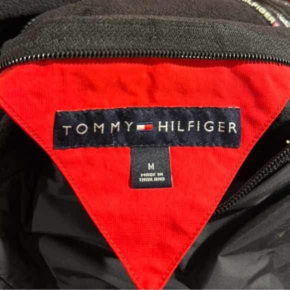 VTG Y2K Men’s Tommy Hilfiger US Ski Reversible Fleece Bomber Jacket Size Medium - Picture 6 of 6